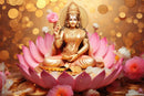 Golden Glow Lakshmi Ji Wallpaper