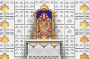 Golden Tirupati Balaji Pooja Room Wallpaper