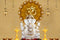 Golden Om With Ganesh Pooja Room Wallpaper