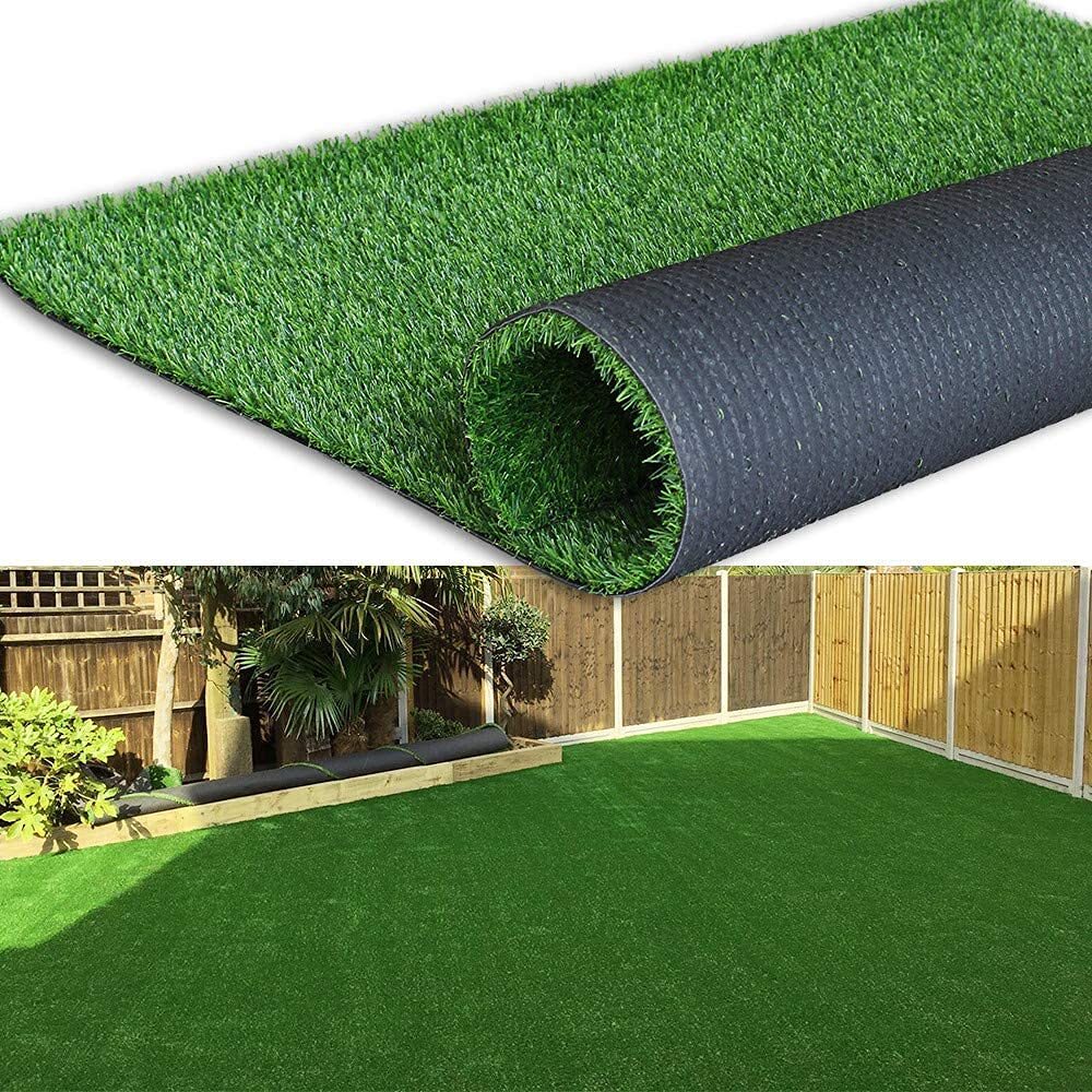Fresh From Loom Artificial Green Grass Mat for Balcony Living Room Law