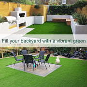 Fresh From Loom Artificial Green Grass Mat for Balcony Living Room Lawn Roll Floor Carpet Waterproof Washable 35mm