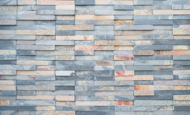 Grey Marble Brick Wallpaper