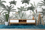Grey Tropical Wallpaper