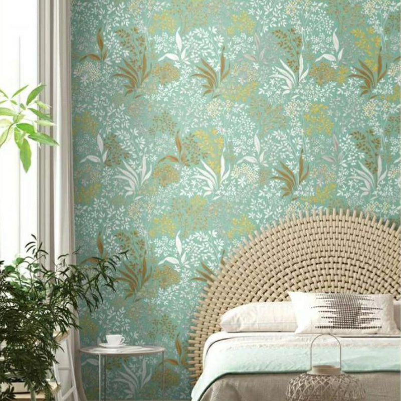 Eco Friendly Bloom Blue Wallpaper