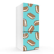 Cream Biscuits Art Self Adhesive Sticker For Refrigerator