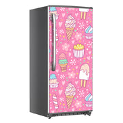 Ice Creams Art Self Adhesive Sticker For Refrigerator