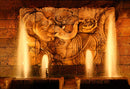 Lord Ganesha Mural Art Wallpaper