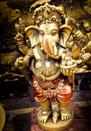 Lord Ganesha Ancient Sculpture Wallpaper