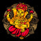 Lord Ganesha Golden Pink Wallpaper