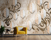 Shining Geometrical Customised Wallpaper wall covering