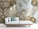 Geometric and Circle Customised wallpaper wall covering