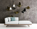 Metal Finish Birds wallpaper for wall