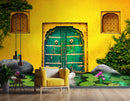 Yellow Village Wall Design Customised wallpaper for wall