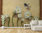 White Morning Flower Customised wallpaper for wall