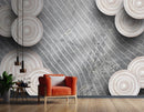 Round Textured Customised wallpaper for wall