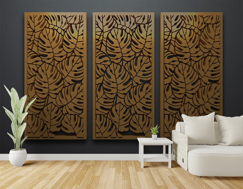 Leaf Impression On Wood wallpaper for wall