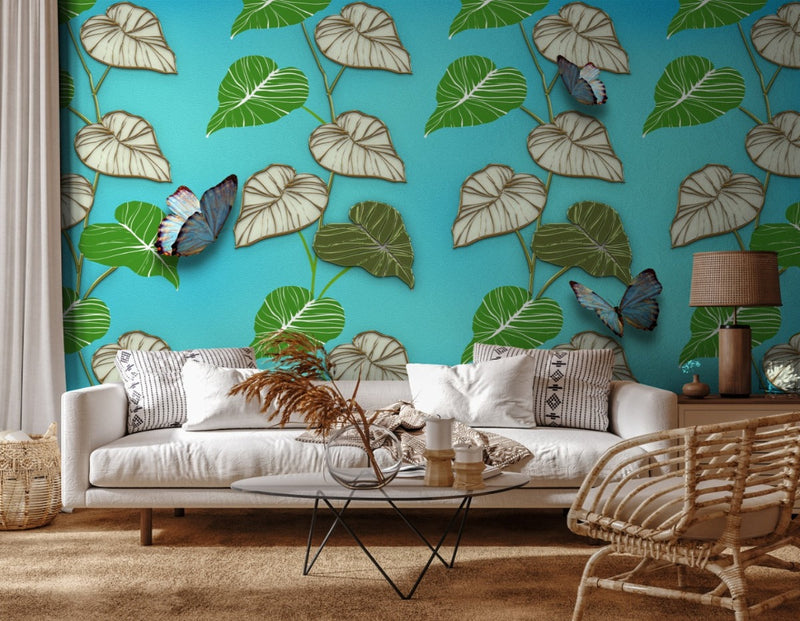 Tree Branches With Leaves wallpaper for wall