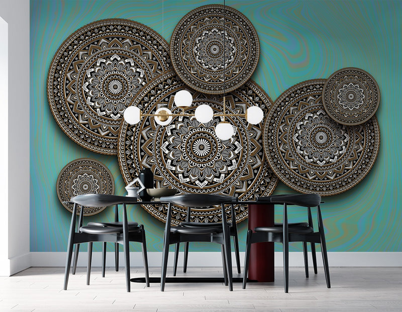 Circular Floral Design wallpaper for wall