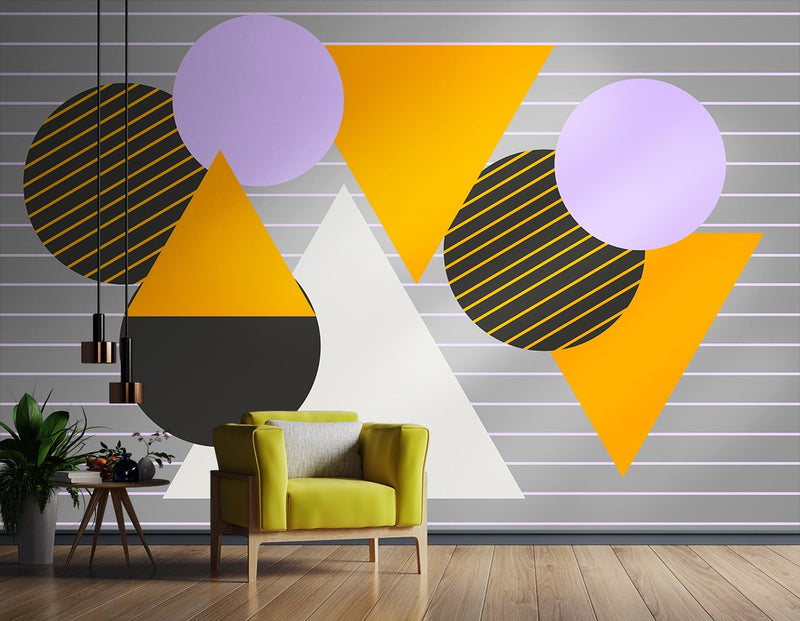 Geometric Shapes Customised wallpaper for wall