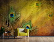 Peacock Feather Customised wallpaper for wall