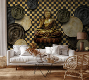 Lord Buddha Blessings Customised wallpaper
