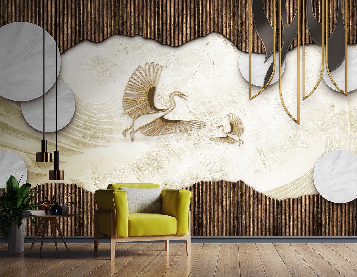Mother Bird and Her Baby Love wallpaper for wall