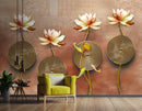 Beautiful Pink, Brown Flowers wallpaper for wall