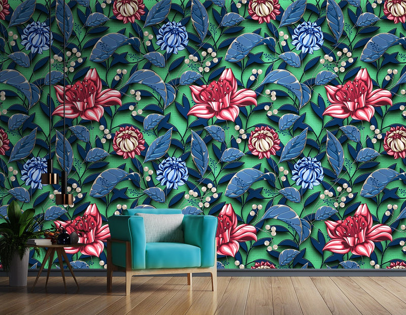 Beautiful Floral Garden wallpaper for wall