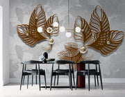 Brown Leaves wallpaper for wall