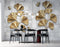 Golden Colour Chineese Bonsie Leaves wallpaper for wall