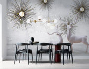 Beautiful White Snow Deer wallpaper for wall