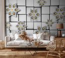 Geometric 6 Phase Star wallpaper for wall