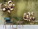 Shining Bronze Colour Rose wallpaper for wall