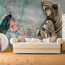 Radha Krishna With Flute wallpaper for wall