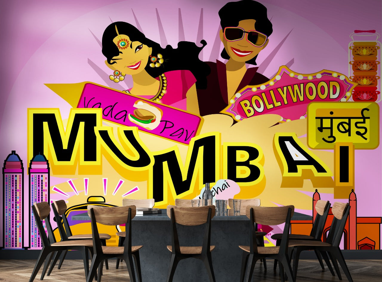 Mumbai Bollywood wallpaper for wall