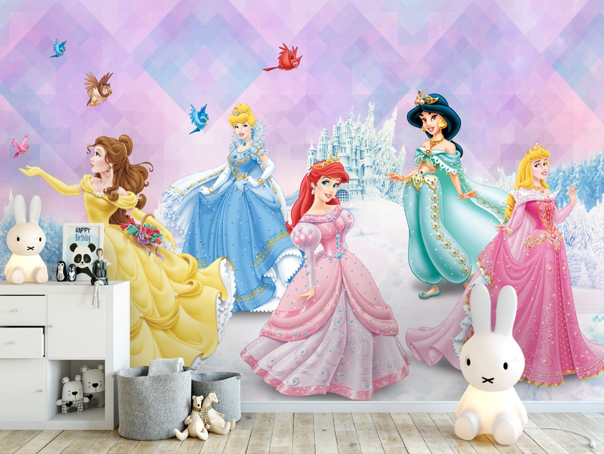 Cindrella and Group wallpaper for wall