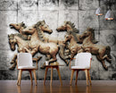 Running Horses Customized Wall Wallpaper for wall