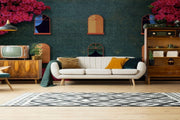 Pink Floral Customized Patterned Wallpaper for wall