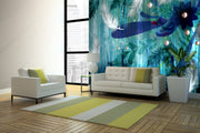 Glowing Feathers Underwater  Wall-cover