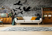 Modern Brick Motivational Wall Wall-cover