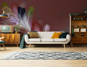 Surreal Feathered Eye Catching Wall Wall-cover