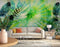 Bright Color Feathers & Dull Sunburst Wall-cover
