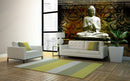 White Sculpture Gautam Buddha Wallpaper for wall