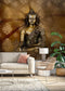 Gold & Copper Royal Gautam Buddha Wallpaper