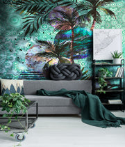 Shades Of Green Palam trees Wallpaper for wall
