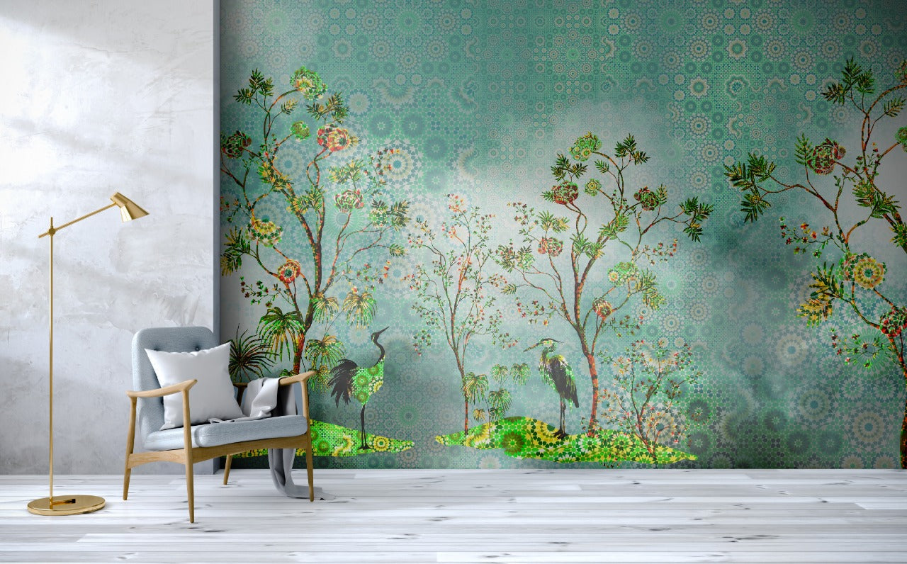 Minimalistic Plant Based Wallpaper for wall