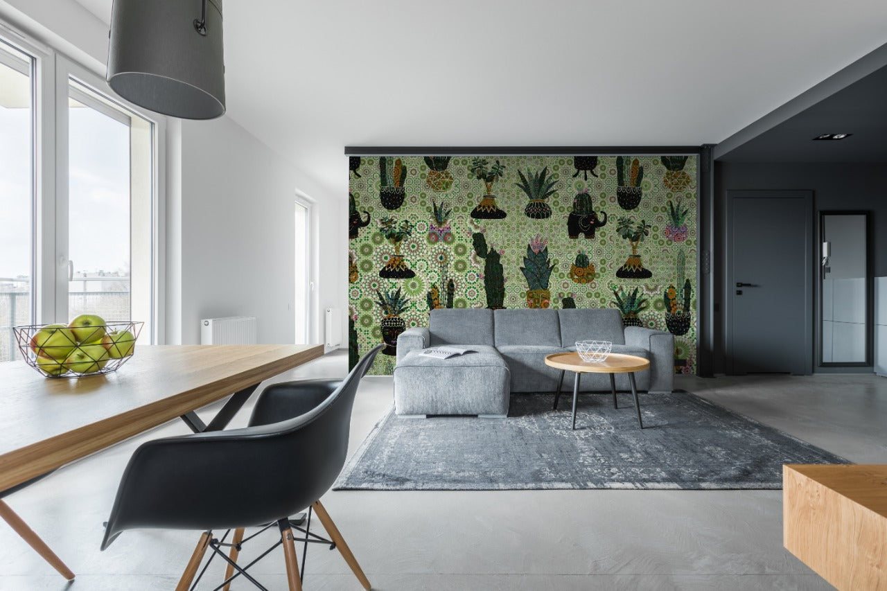 Green Mandala & Air Refreshening Plant Images wall coverings