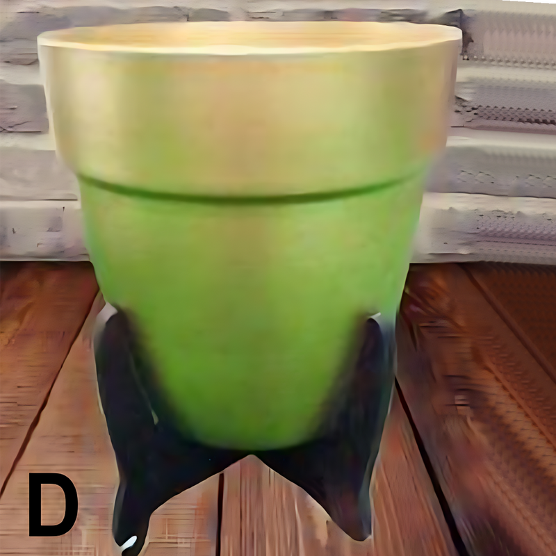 Pot With Wooden Stand 70