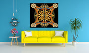 Golden Pattern Art, Set Of 2