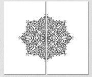 Simple Mandala Art, Set Of 2